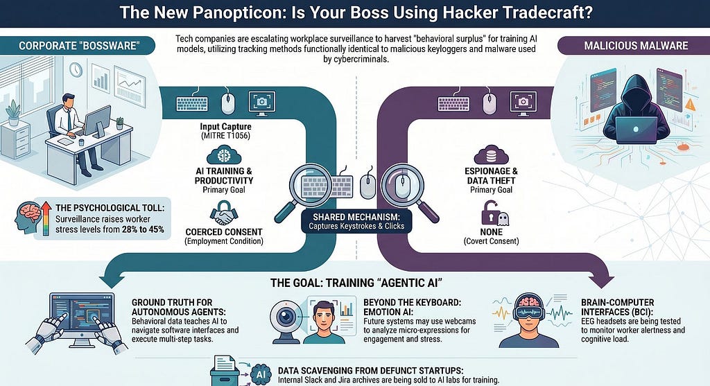 ️ The New Panopticon — Corporate Surveillance, Hacker Tradecraft, and the AI Data Gold Rush