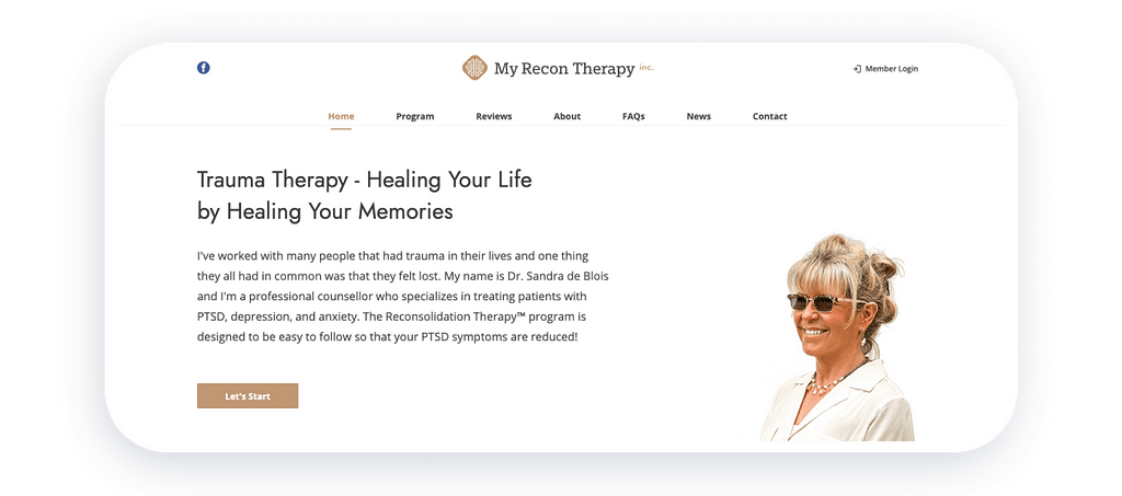 therapist website design