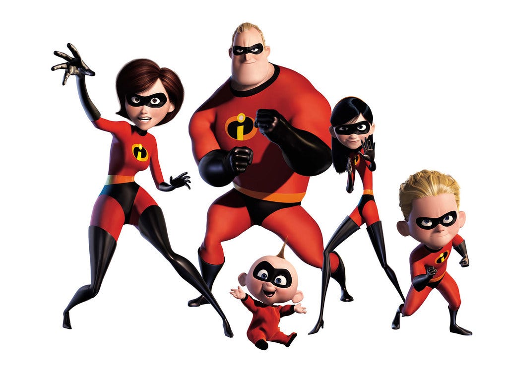The Parr family — The Incredibles