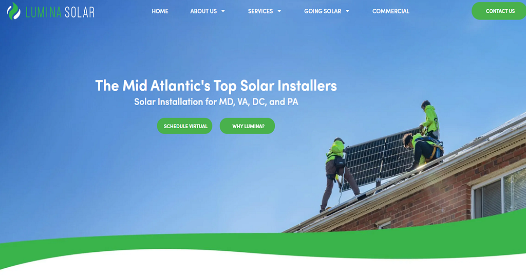 Lumina Solar Home Page