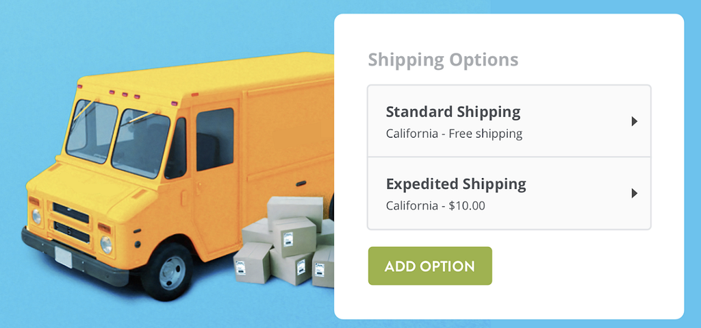 Configure Shipping Options