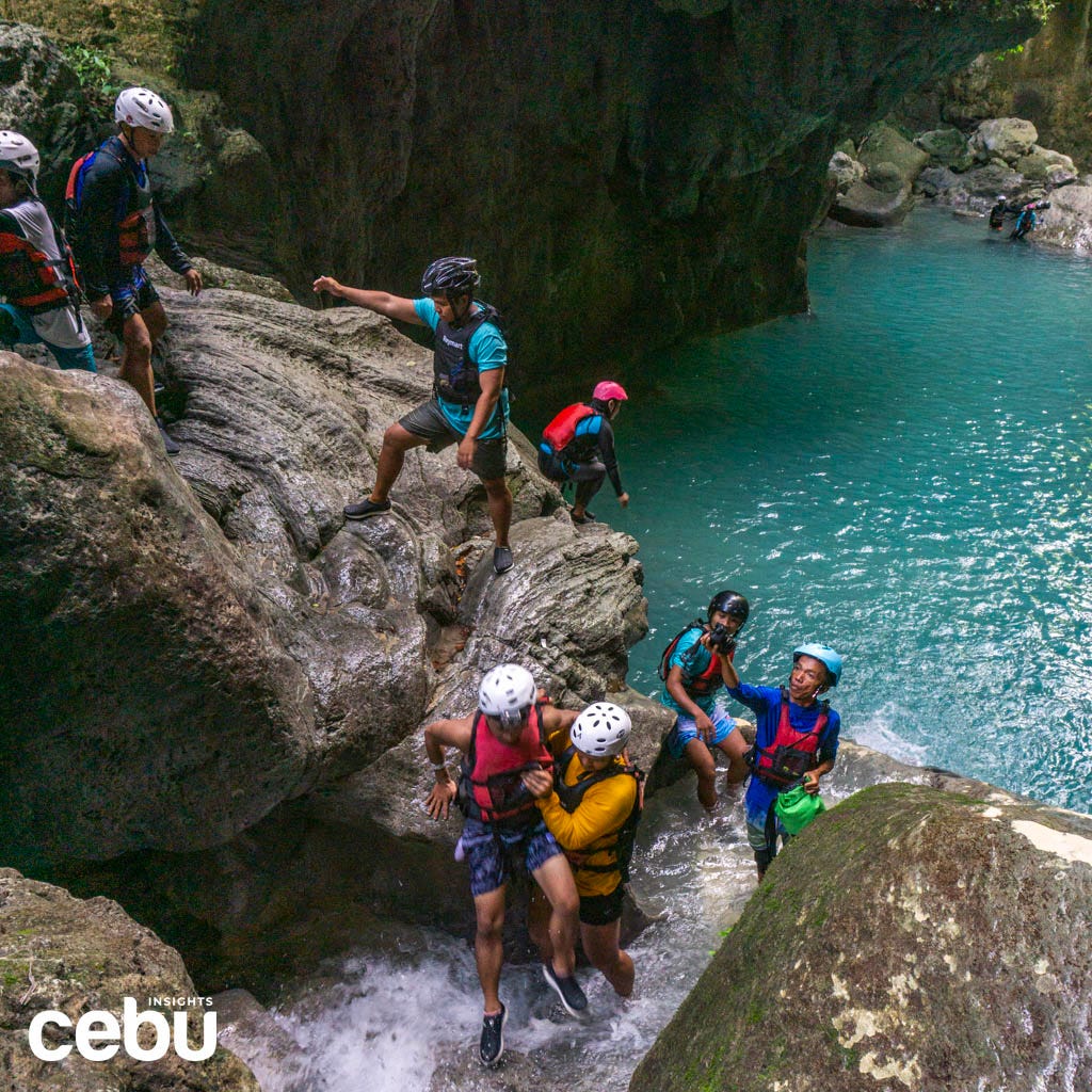 Canyoneering at Kanlaob River in Badian