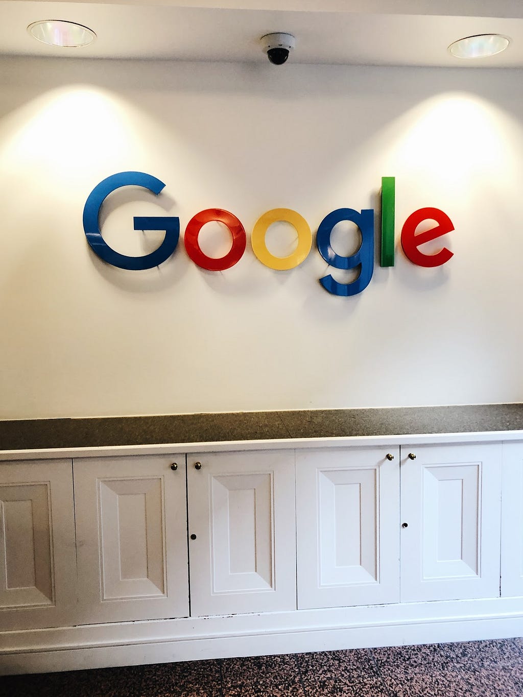 Google’s logo at their office