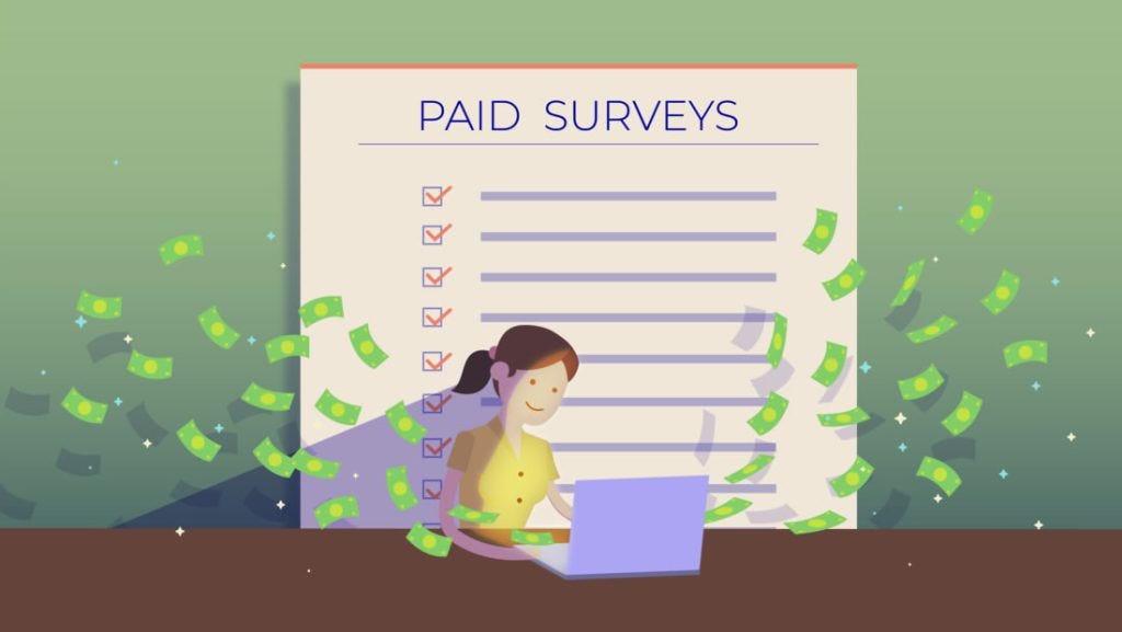 paid surveys make money online fast for beginners