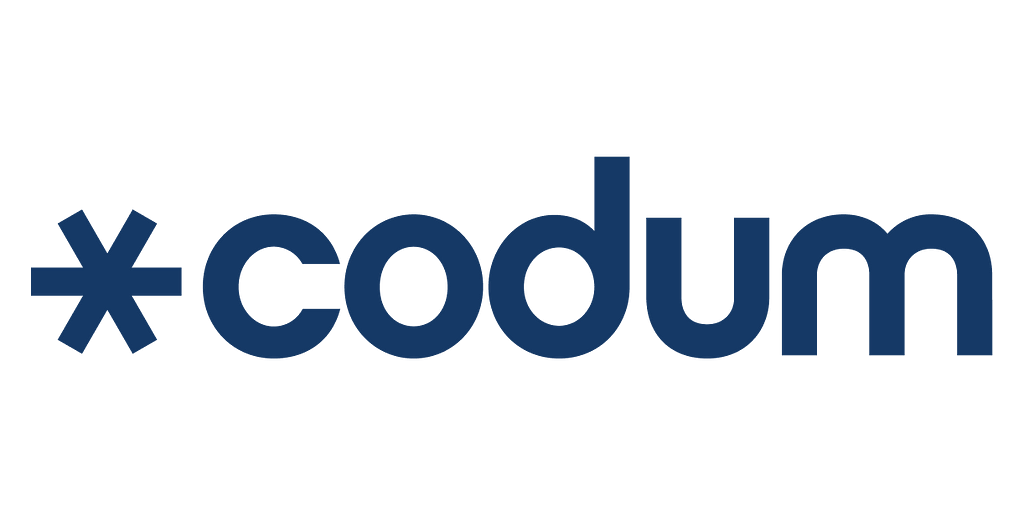 Codum’s logo in simple font