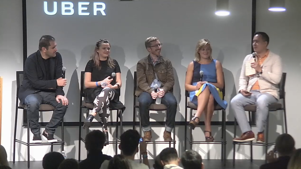 StartupBus San Francisco 2016 kick-off panel at Uber HQ