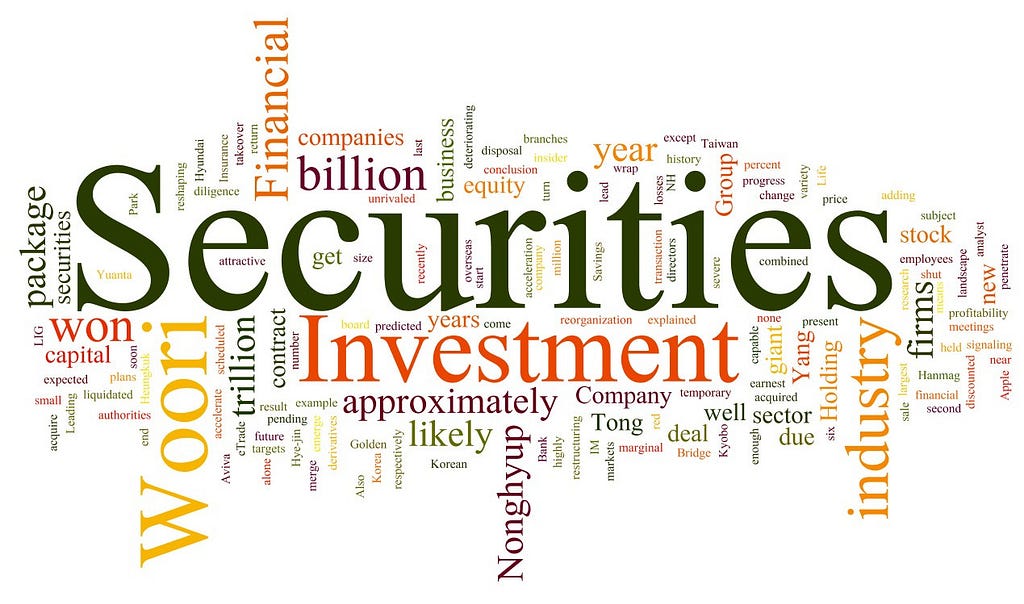 Meaning of securities market vested legal definition