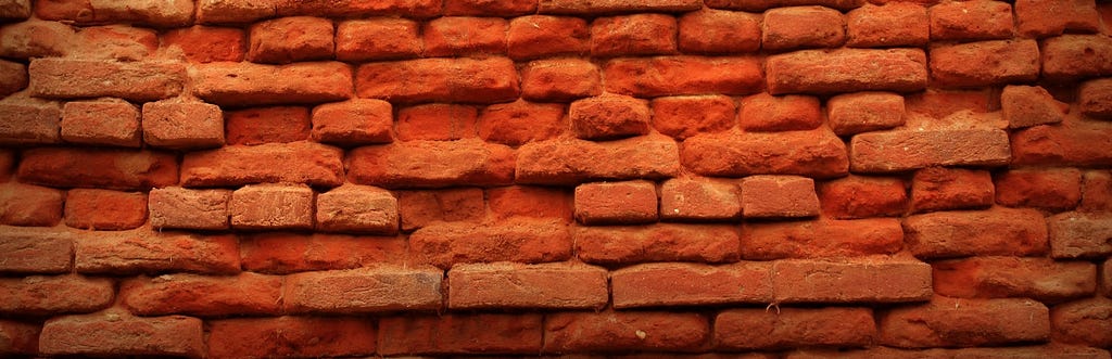 red brick wall