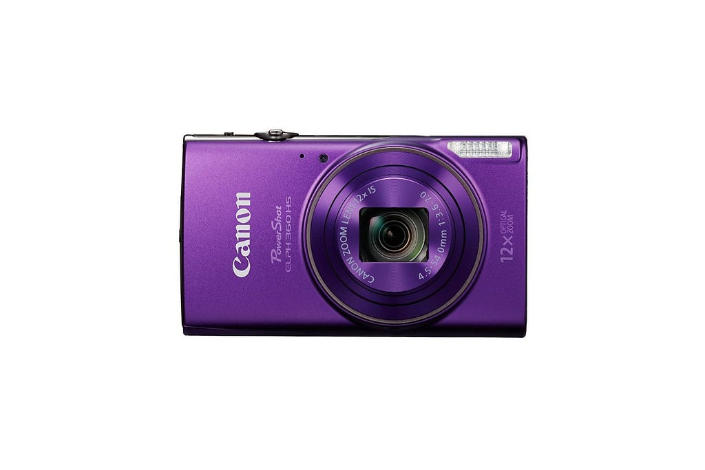 Canon PowerShot ELPH 360 HS Digital Camera (Purple)