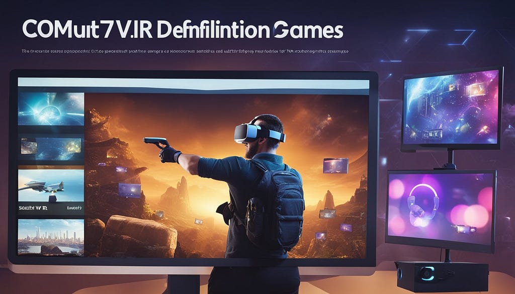 Picture of a game you can play with VR.