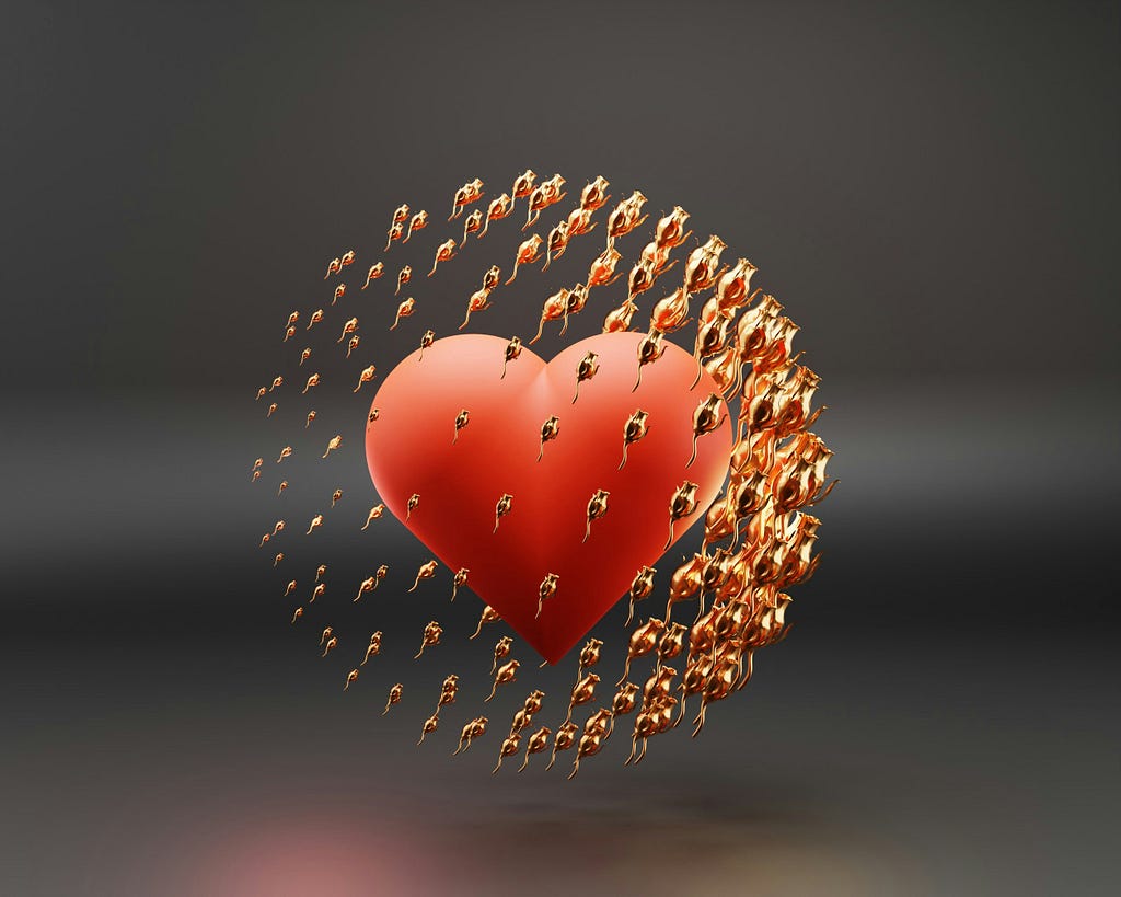 Digital rendition of the quantum mechanics of the heart.