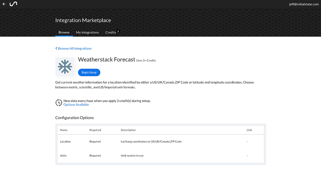 Weather Data API Integration