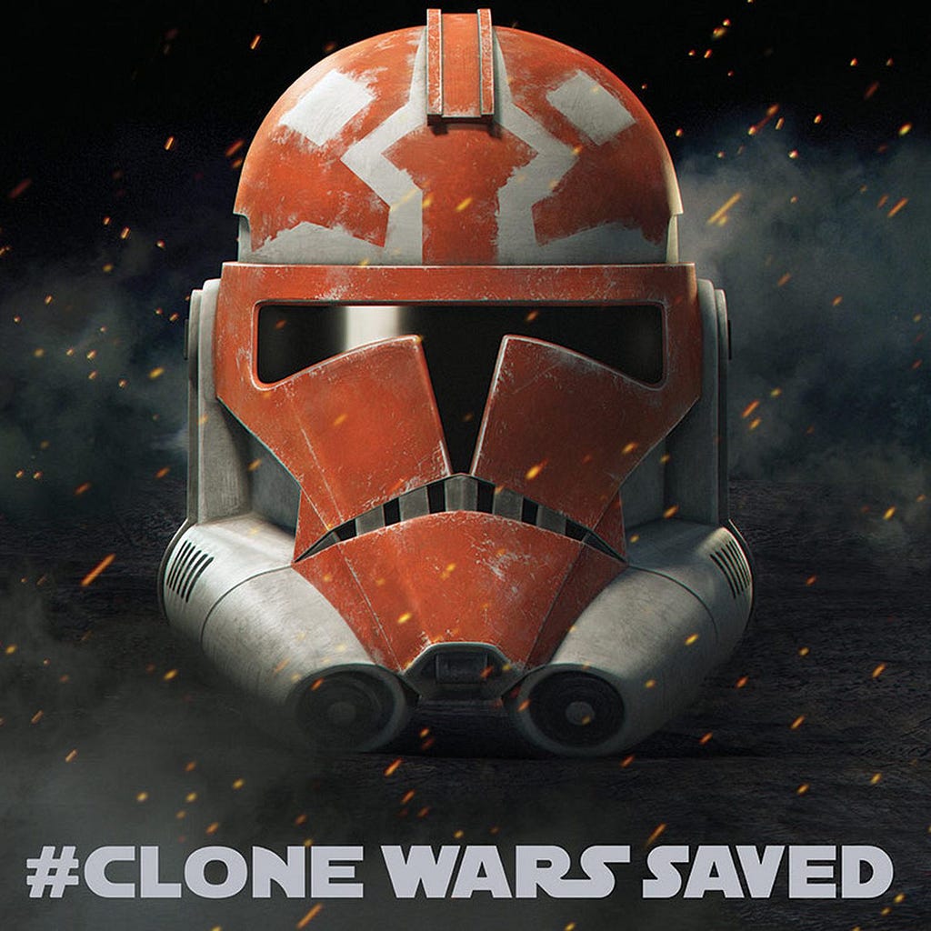 #CloneWarsSaved