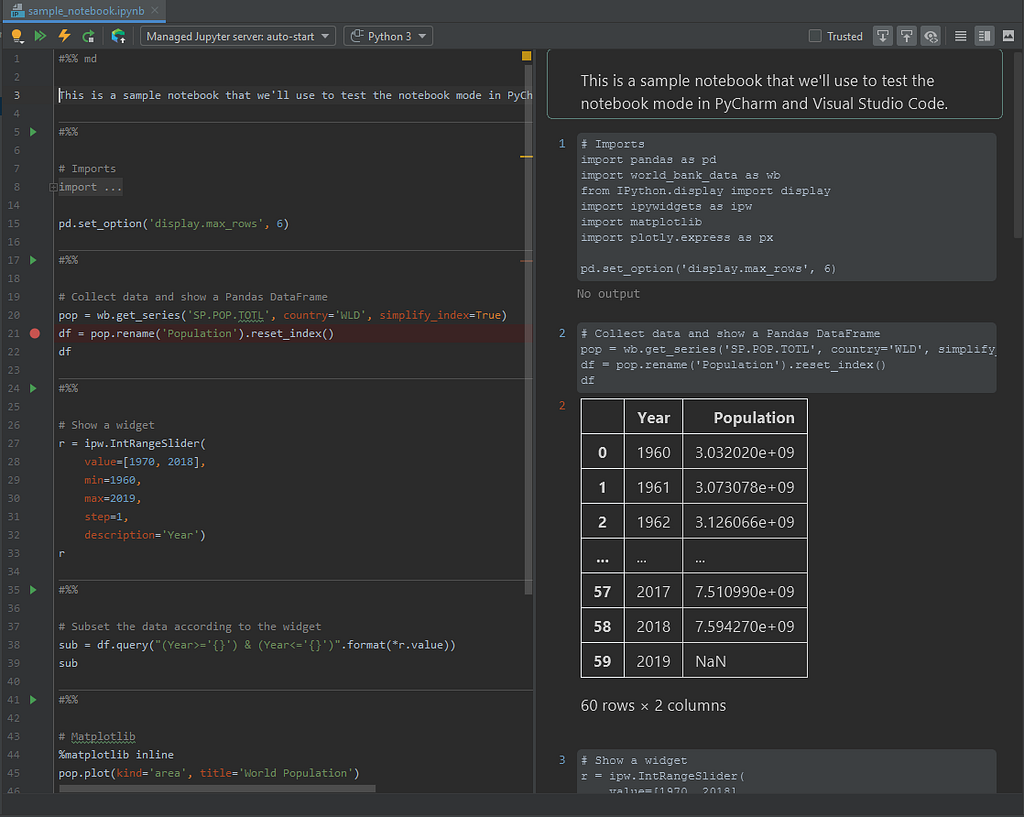 Jupyter Notebooks In The IDE: Visual Studio Code Versus PyCharm | LaptrinhX