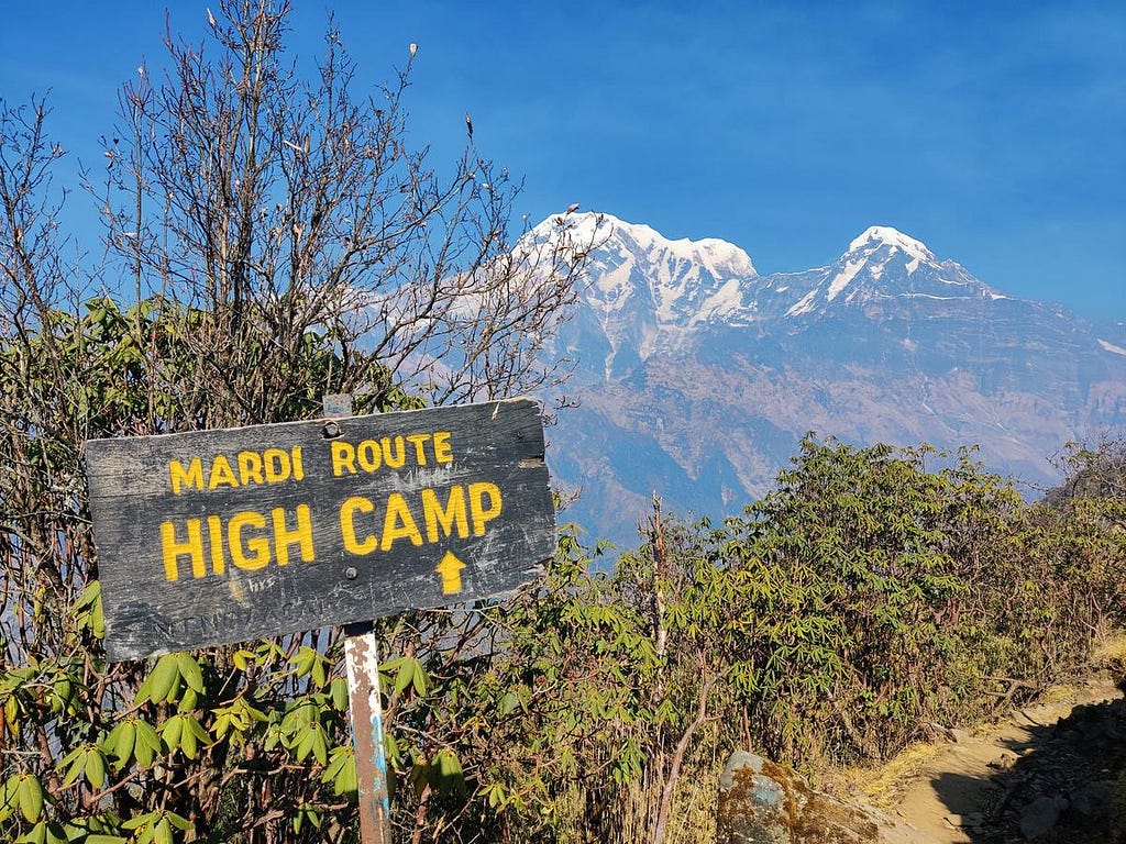 Low Camp to High Camp Mardi Himal
