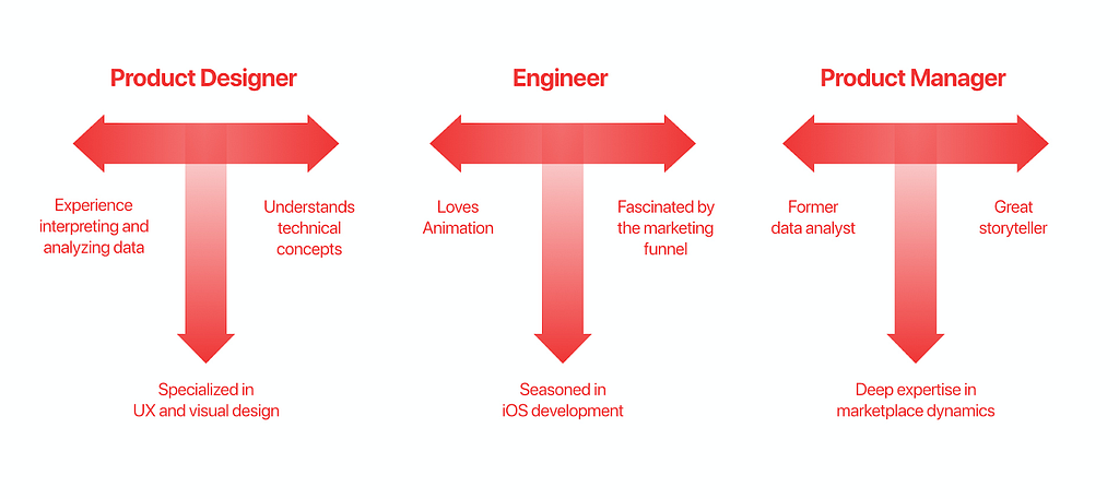 An example of a T-shaped multi-disciplinary team.