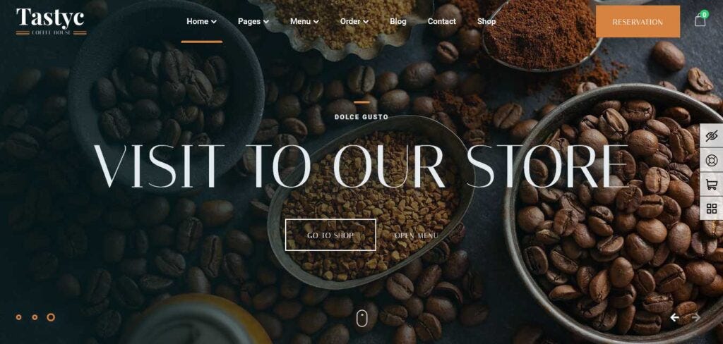 Coffee Shop WordPress Theme