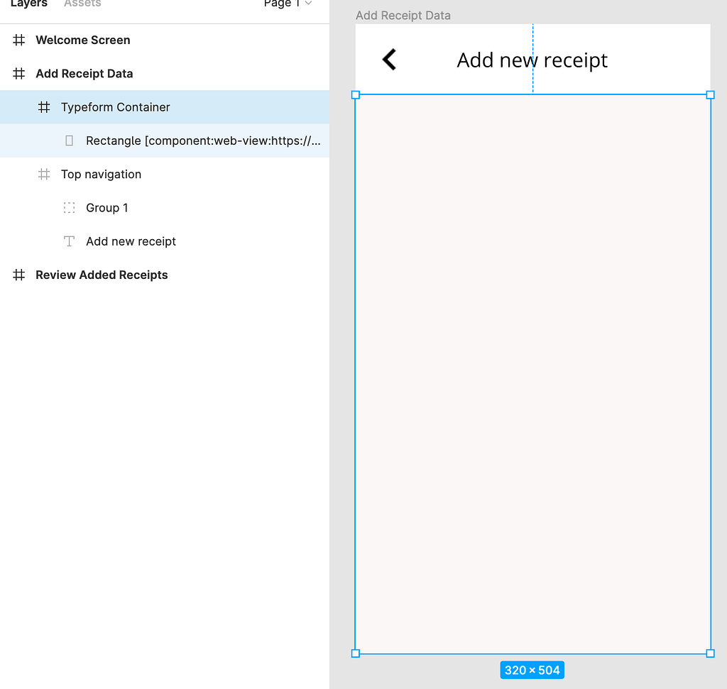 Creating the Typeform container