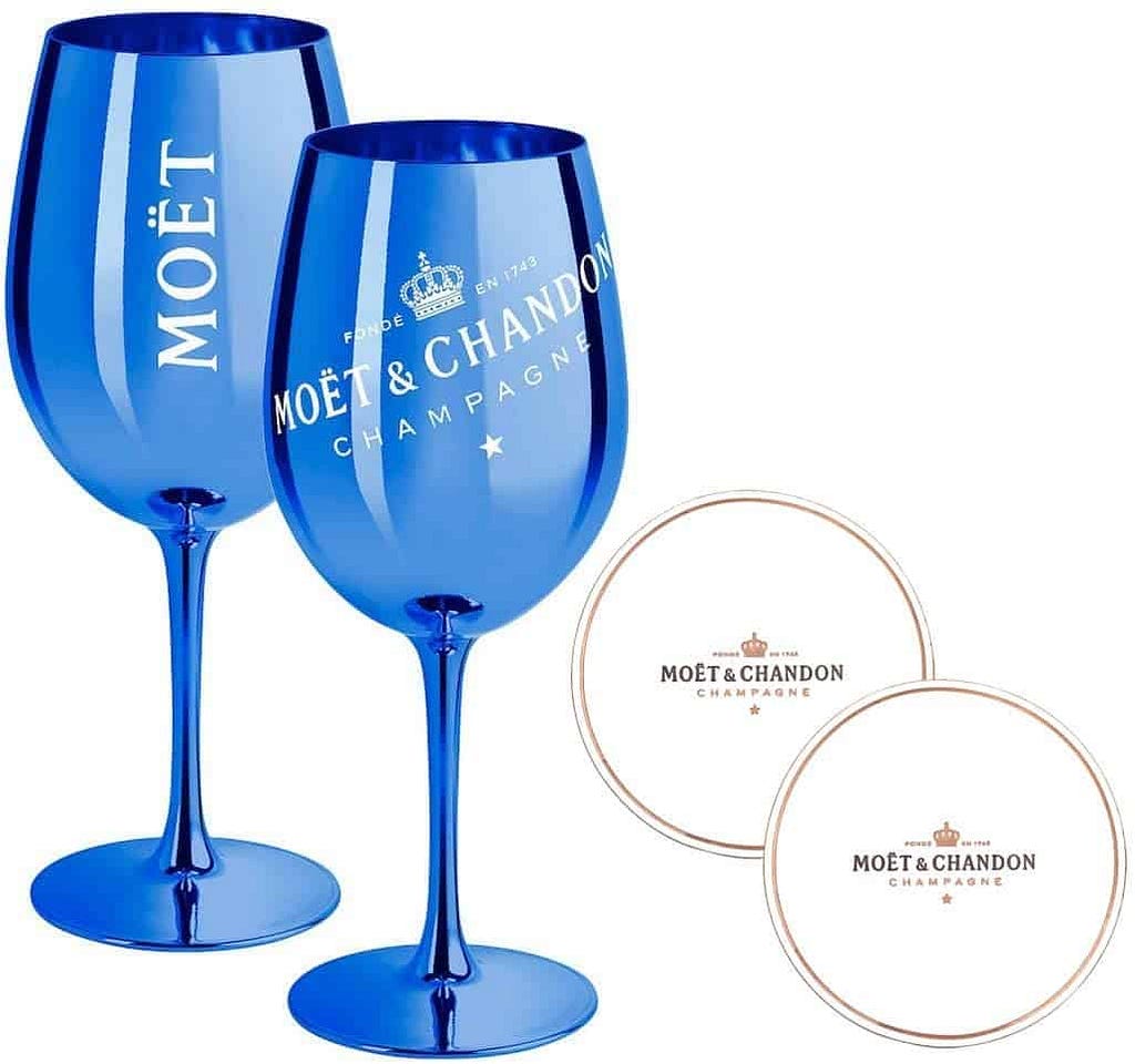 Moet Gläser Blau