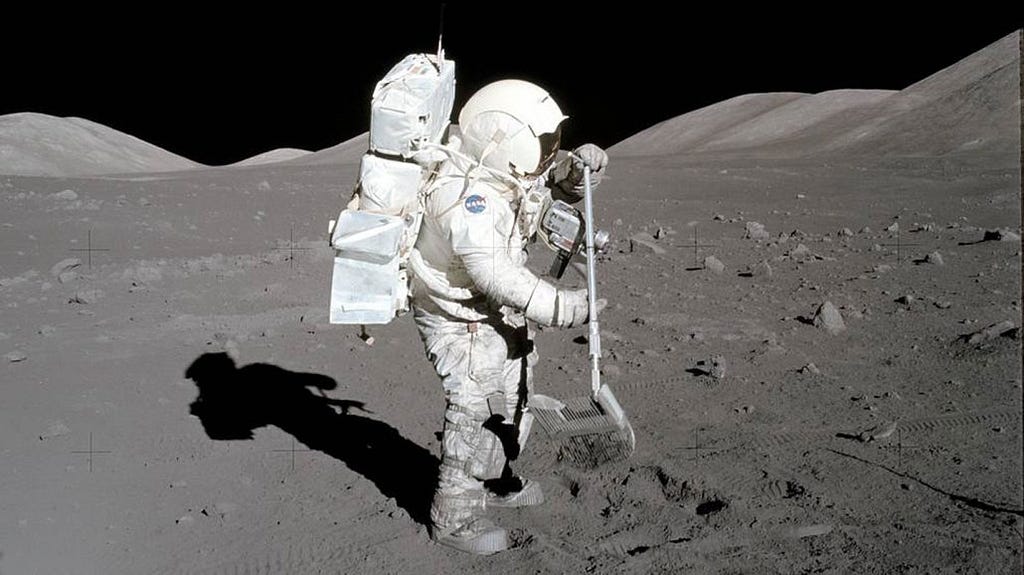 astronaut on moon