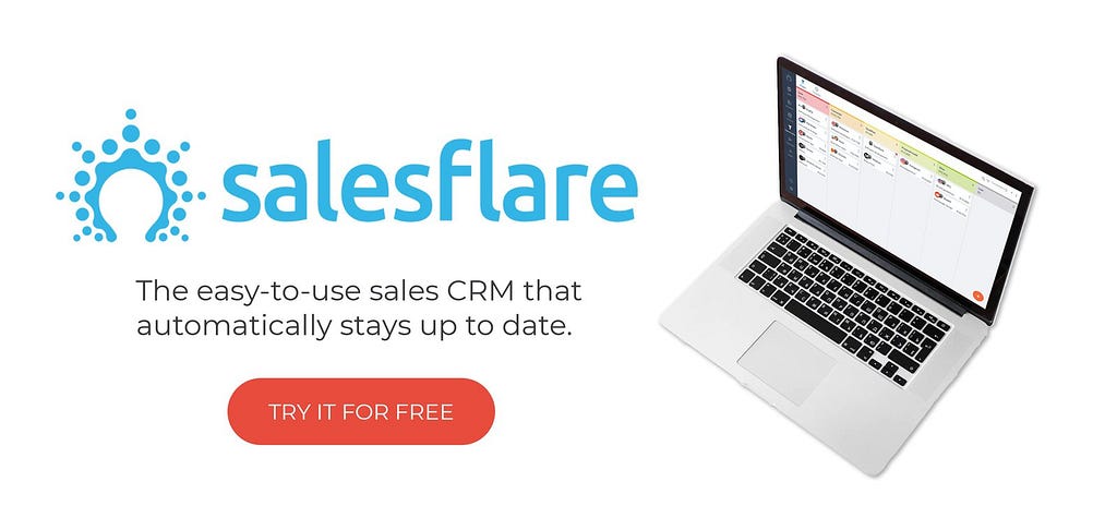 Try Salesflare&#39;s CRM for free