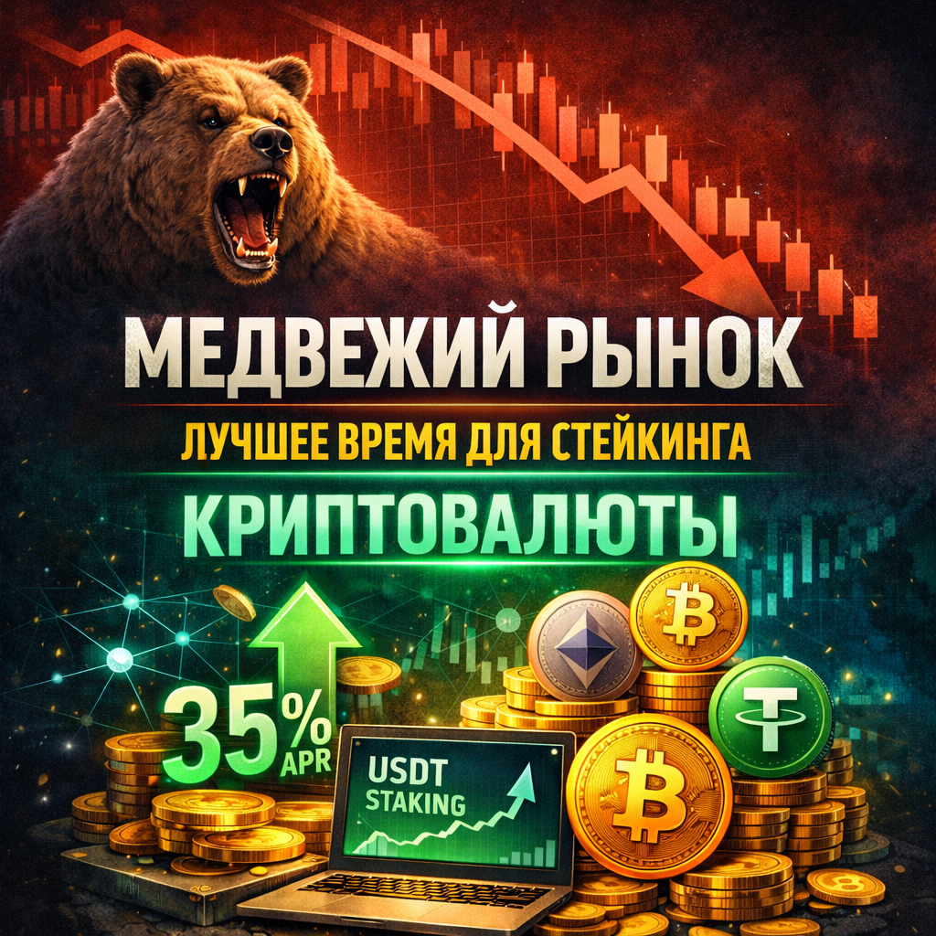 Медвежий рынок — лучшее время для стейкинга криптовалюты