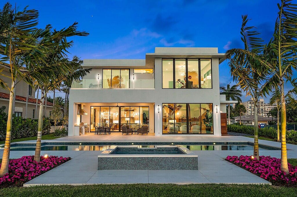 luxury beachfront home