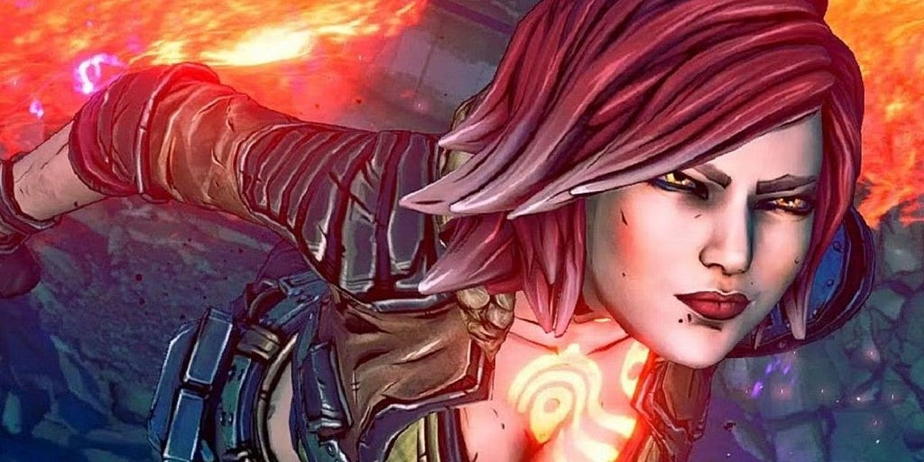 Borderlands Lilith looking determined