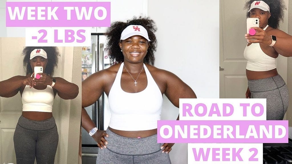 ROAD TO ONEDERLAND WEEK 2 WEIGHT LOSS JOURNEY 2021 YouTube