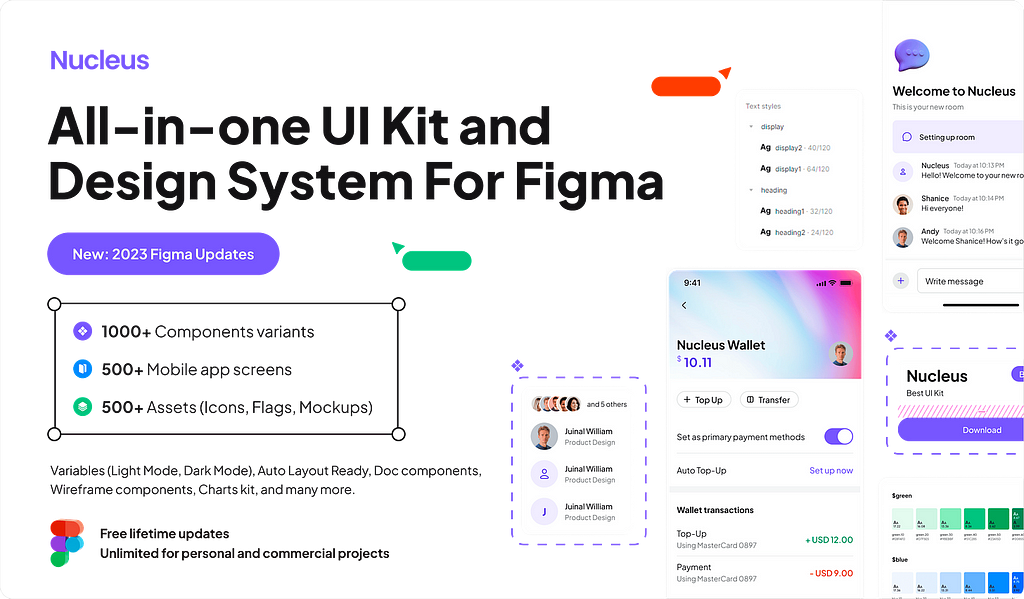 Nucleus Plus: The all-in-one UI kit and Design System for Figma