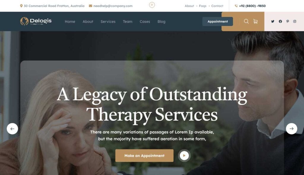 Psychology and Counseling WordPress Theme