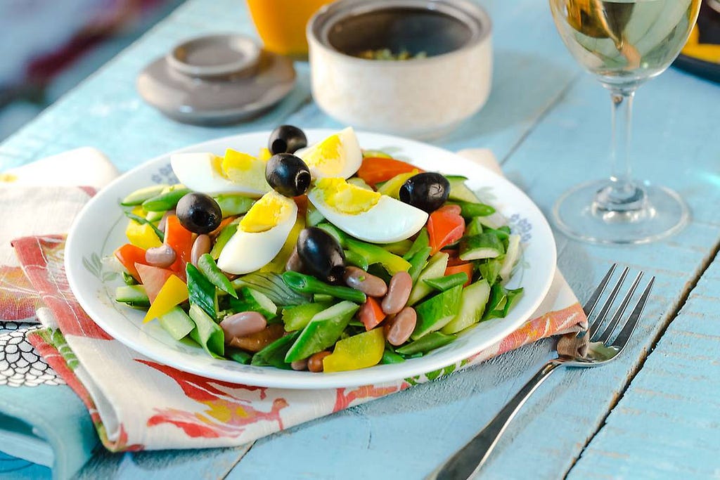 The Classic Moroccan Salad (Contains Egg)