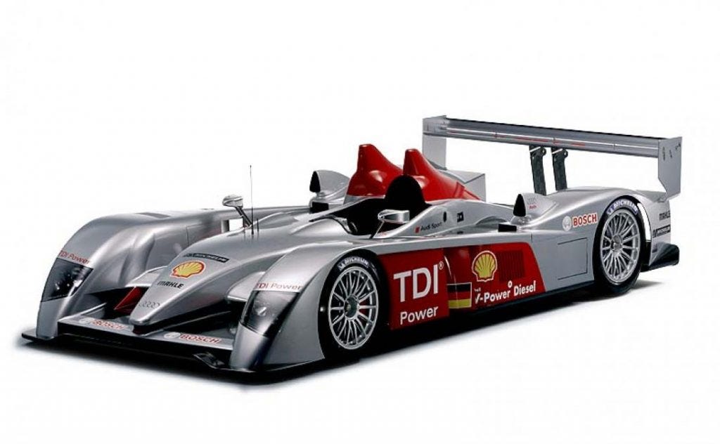 The Audi R10 TDI was the answer to a propelling question