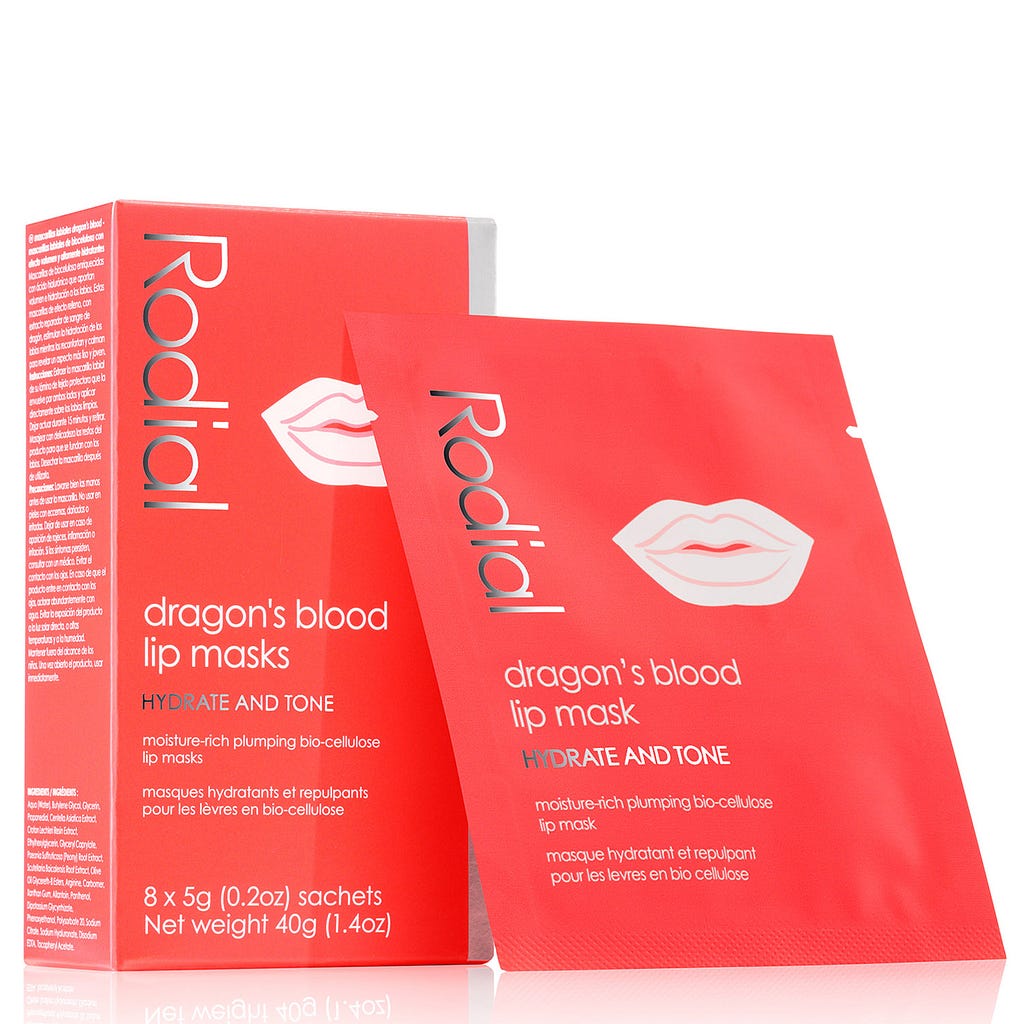 Rodial dragon&#39;s blood lip masks (8 x 5 g / 0.2 oz sachets)