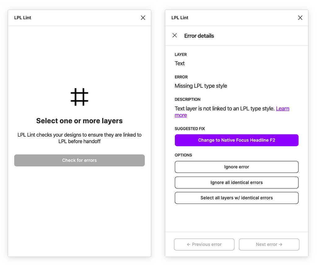Design linting plugin for Figma created and used at Lyft