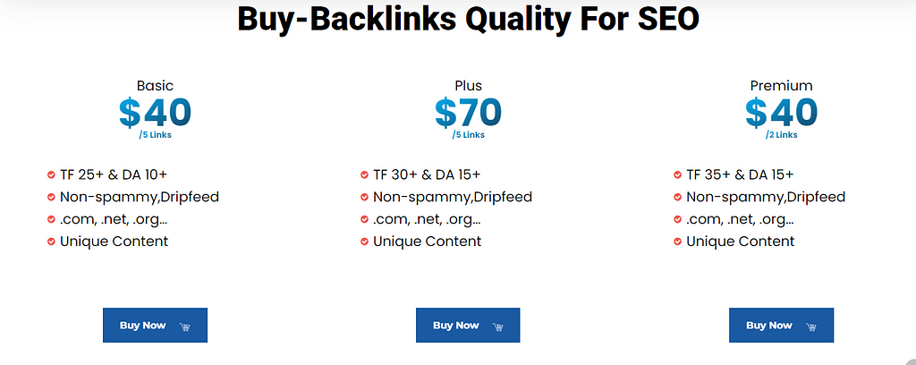 BacklinkBoss Pricing plans