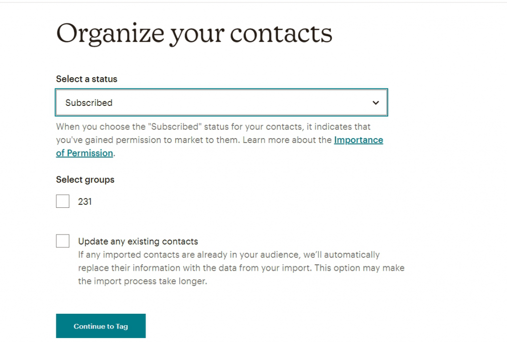 Organize your contacts