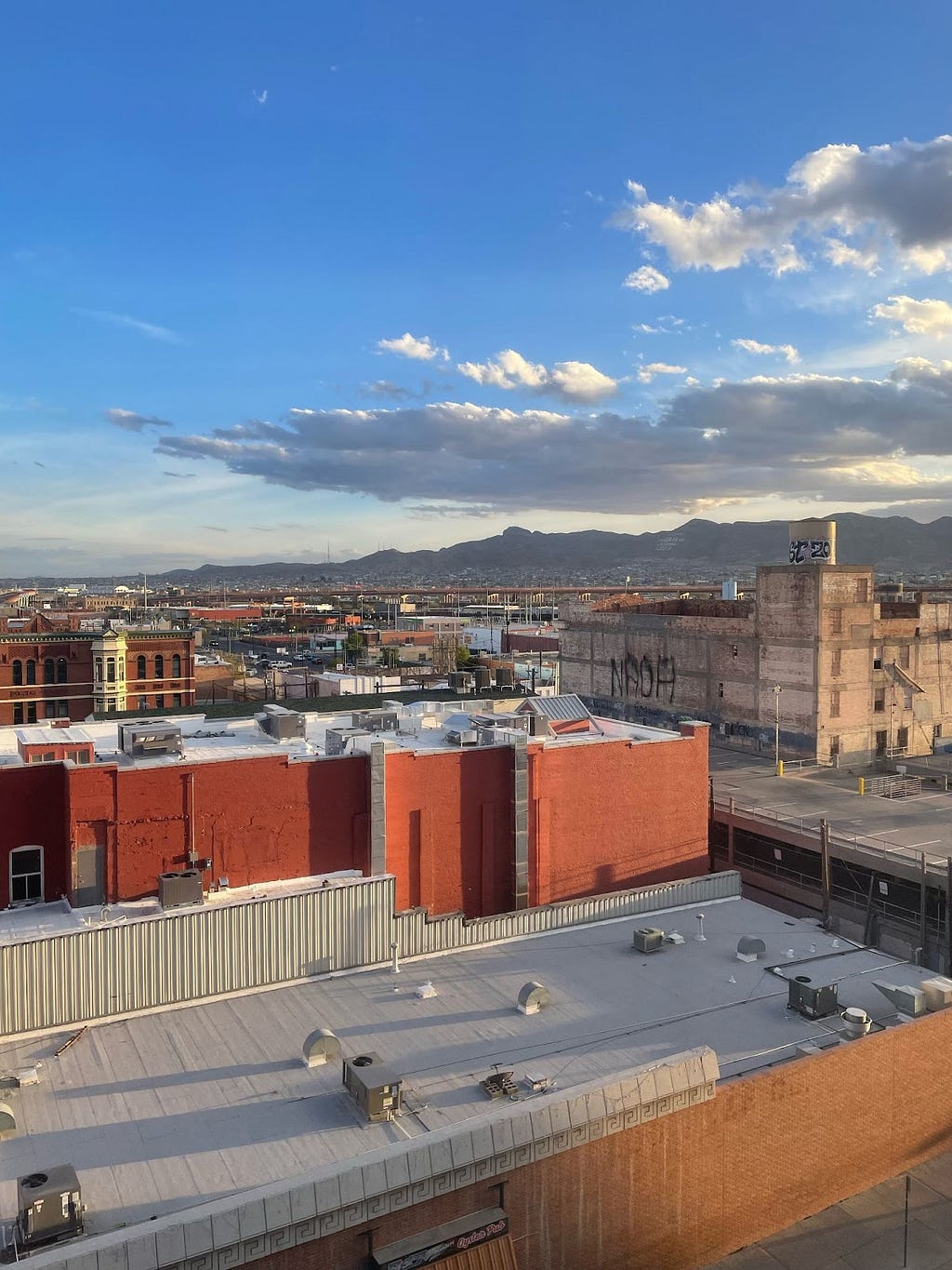 El Paso and Juarez, Mexico from the hotel room (photo by author)