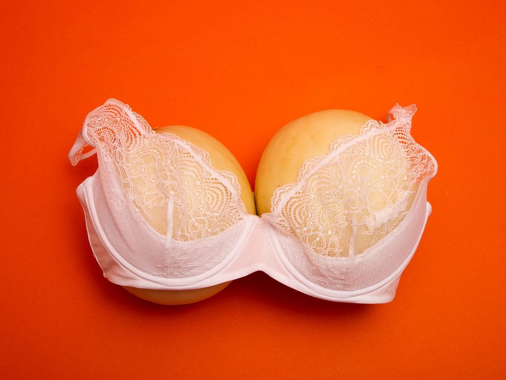 Mellons with a bra over them.