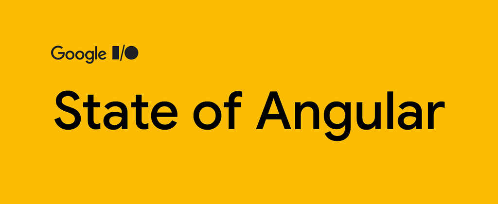 State of Angular title slide
