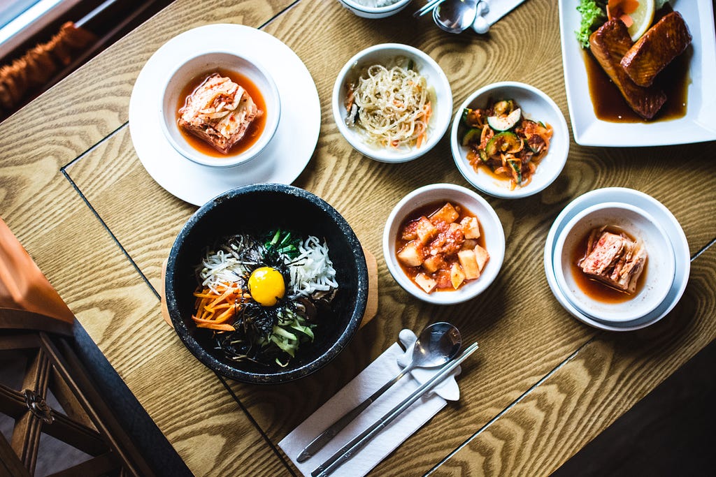 A Korean meal