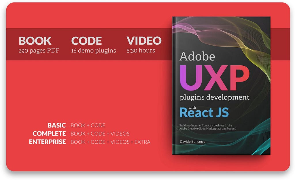 David’s The UXP/React JS course book cover art