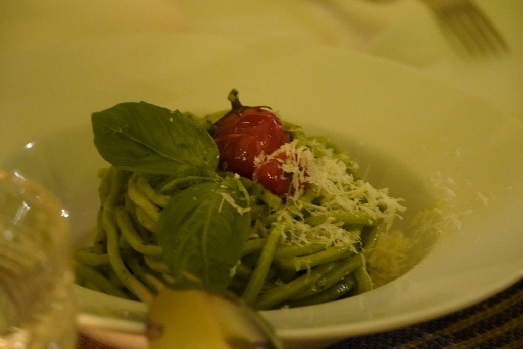 Spaghetti Pesto at Summer of Ludo & Gilles Montage Beverly Hills