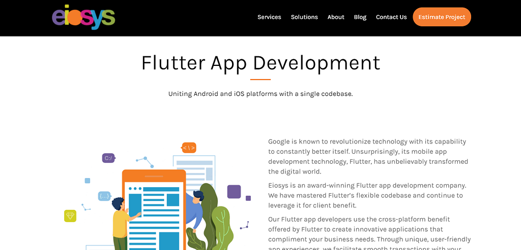 Eiosys — One of the Trusted Flutter App Development Companies in India