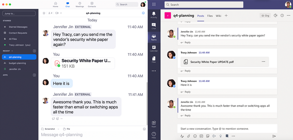 Microsoft Teams interoperability with Zoom Chat