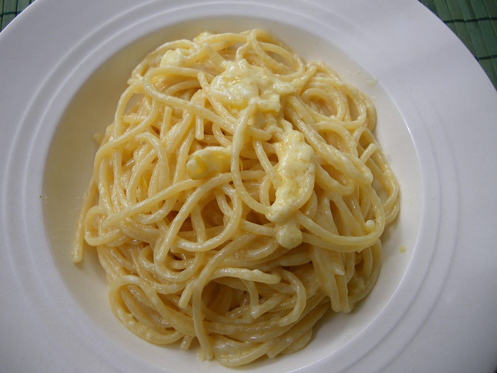 Pasta with caciocavallo & lemon