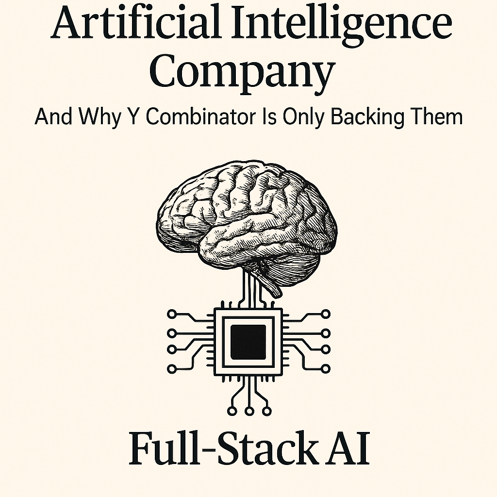 What Is a Full-Stack Artificial Intelligence Company And Why YCombinator Is Only Backing Them