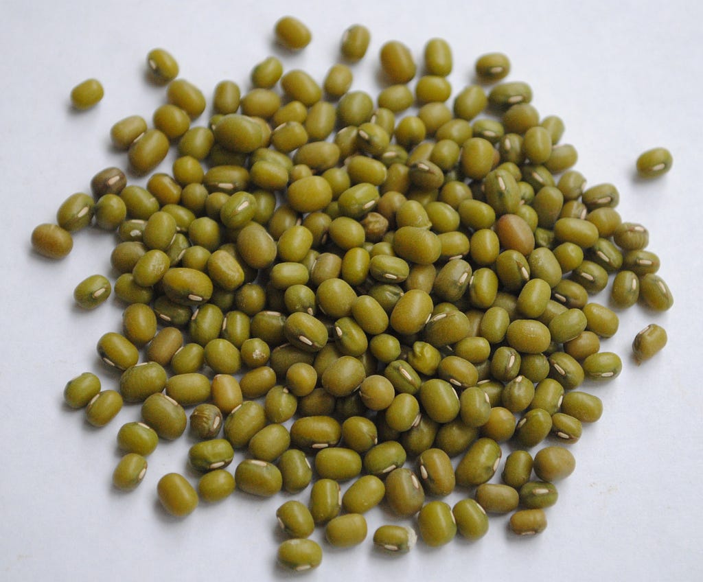 Mung Beans are a great vegan source of protein.