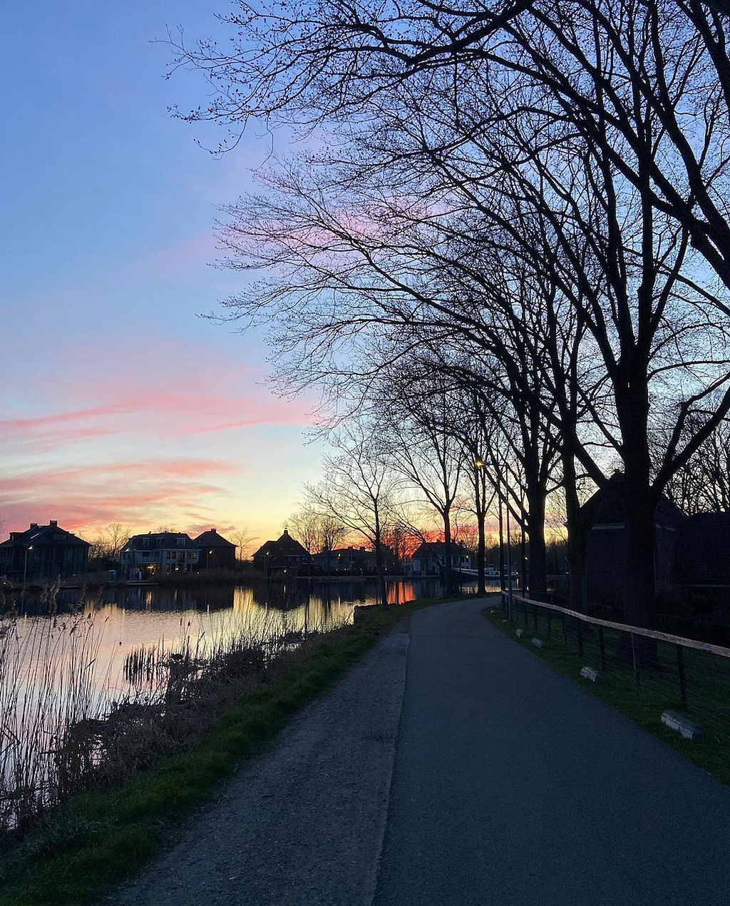 Sunset on the Amstel