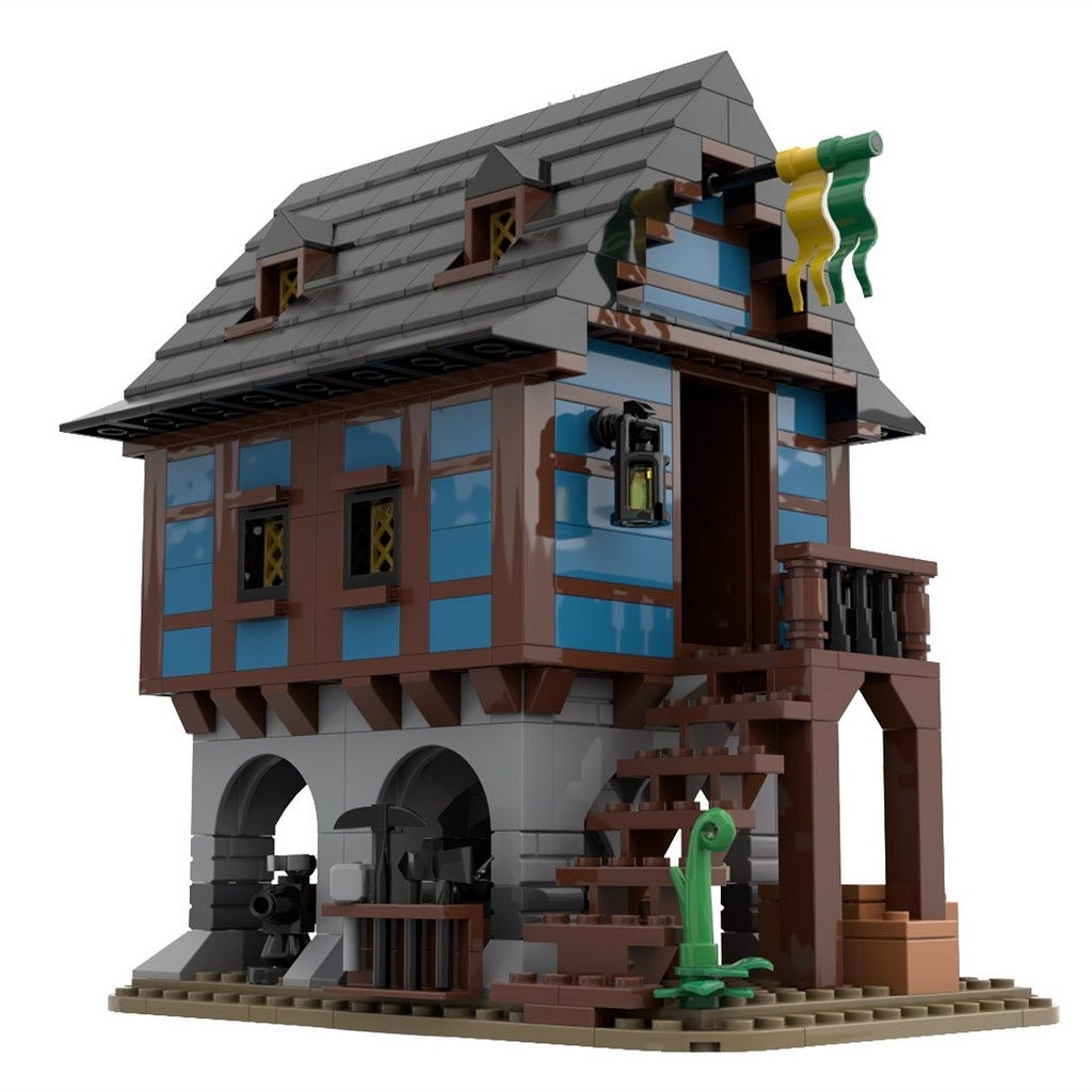 MOCBRICKLAND MOC-113518 Medieval Alley’s Blacksmith